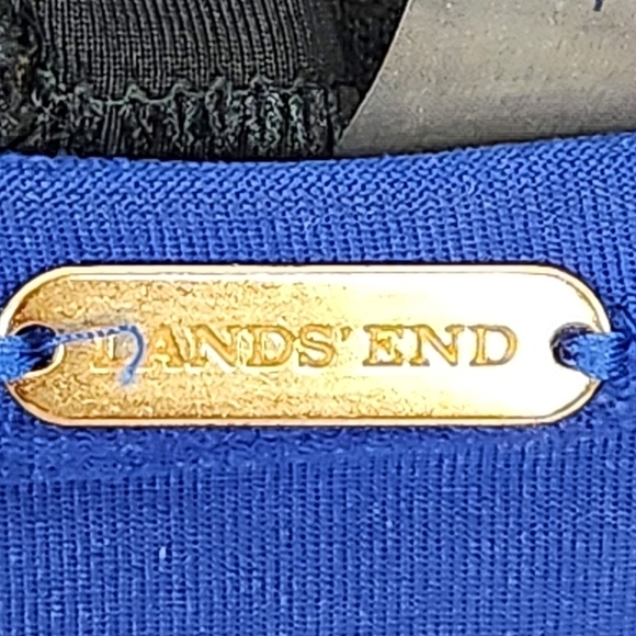 Lands' End V3403 One-Piece Navy Blue Padded Swimsuit Size 10 - Picture 6 of 11